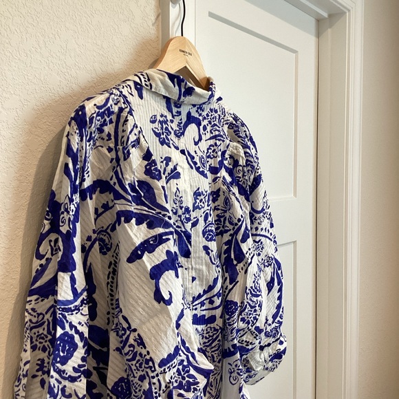 Anthropologie Voluminous Buttondown Shirt Maeve - Picture 11 of 14